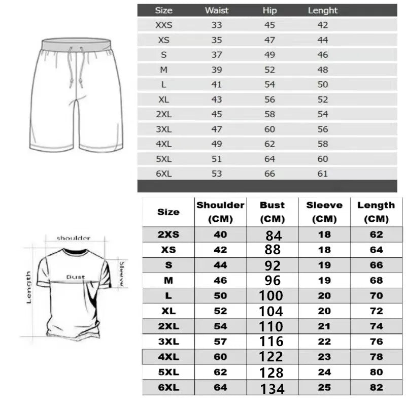 Conjunto masculino tie-dye (camiseta + shorts, verão, confortável, tamanho até 6XL)