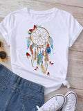 🌙 Camiseta Apanhador de Sonhos – Para Mulheres Que Sentem Que Vieram a Este Mundo Por Algo Maior